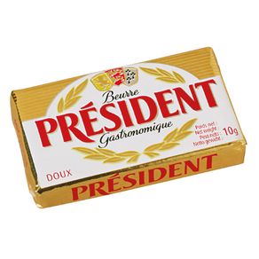 Manteiga Com Sal President - Caixa 125x8g