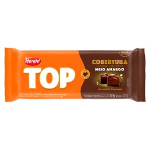 Cobertura Chocolate Meio Amargo Top Harald 1,01Kg
