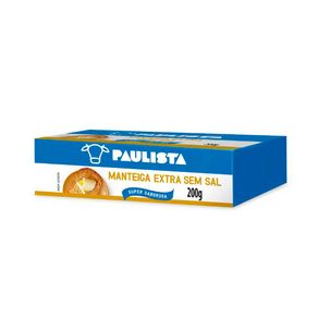Manteiga Sem Sal Paulista Tablete - Caixa 25x200g