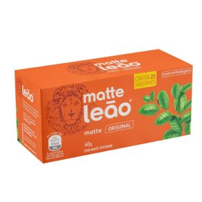Chá Matte Natural Leão 25x1,6g