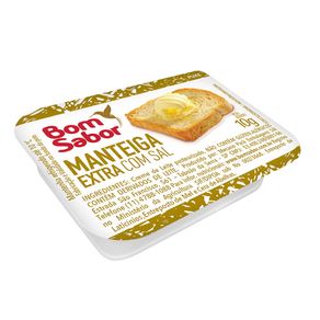 Manteiga Extra Com Sal Bom Sabor - Caixa 144x10g