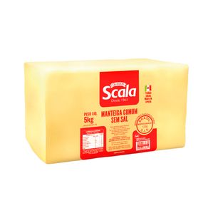 Manteiga Bloco Comum Sem Sal Scala 5kg