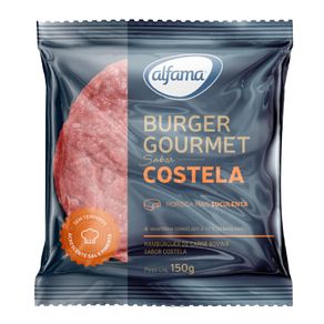 Hambúrguer De Costela Bovina Gourmet Alfama 24x150g