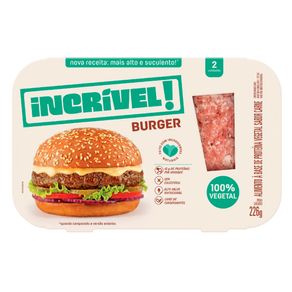 Hambruguer Incrivel Carne 100% Vegetal Cx 226gr