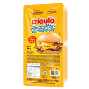 Queijo American Cheese Fatiado Crioulo 400g