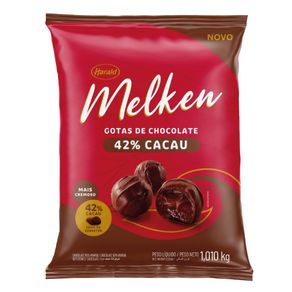 Chocolate Gotas Meio Amargo 42% Melken 1,01 kg Harald