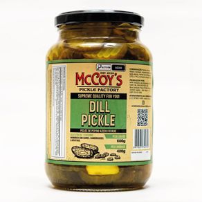 Pepino Fatiado Tipo Pickles Dill Mccoys 400g