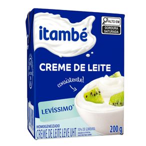 Creme De Leite Leve Itambe 200gr 10% Gordura