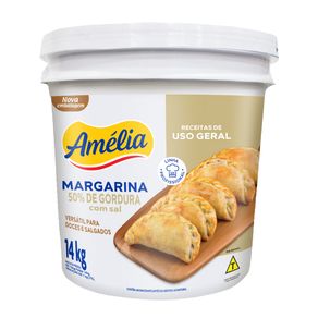Margarina 50% Lipídios Com Sal Amélia 14kg Uso Geral